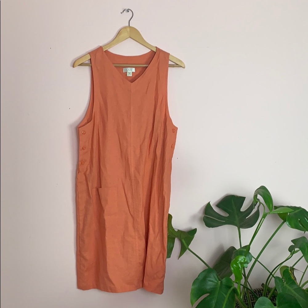 NWOT Christopher & banks linen pocket dress